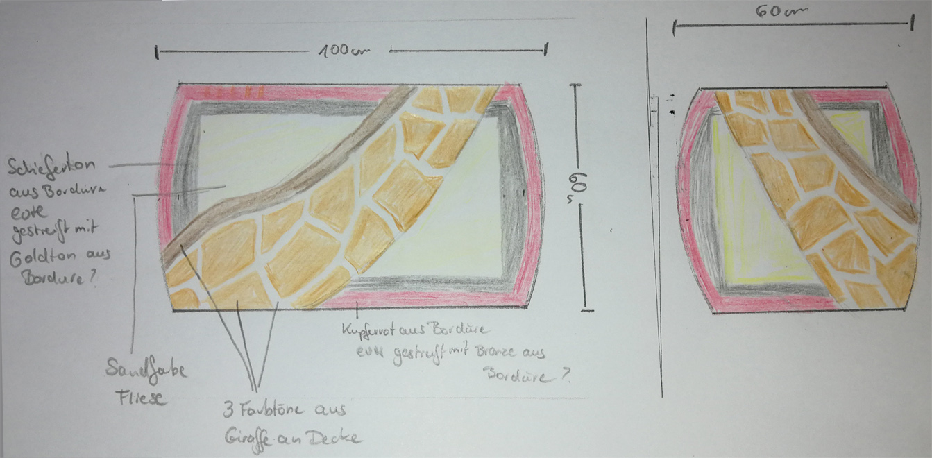 Die Badteppich-Entwürfe Die Badteppich-Entwürfe